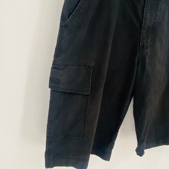 Avirex Mens Black Cargo Shorts - Picture 3 of 6